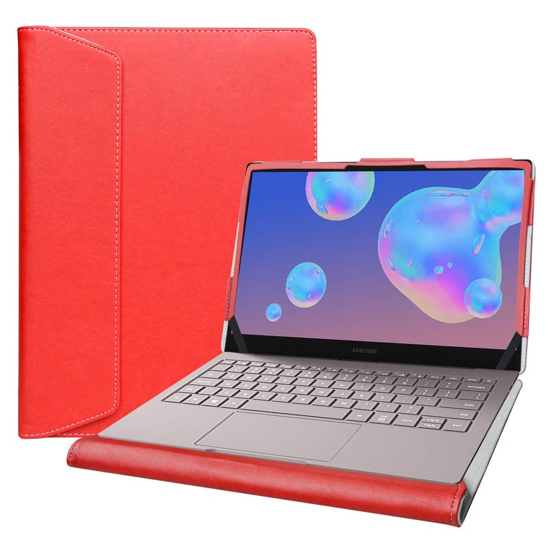 Alapmk Protective Case for Samsung Galaxy Book S 13.3"/Galaxy Book Ion 13 NP930XCJ/Galaxy Book Flex Î± 13 NP730QCJ &case for ASUS ZenBook 13 UX325JA Laptop,Red - Image 1